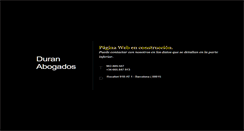 Desktop Screenshot of duranabogados.com